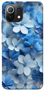 Чехол на Xiaomi Mi 11 Lite Синие цветы фото 1 из 1
