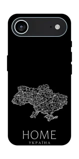 Чехол на Apple iPhone 17 Air (6.5") Ukraine black map фото 1 из 1