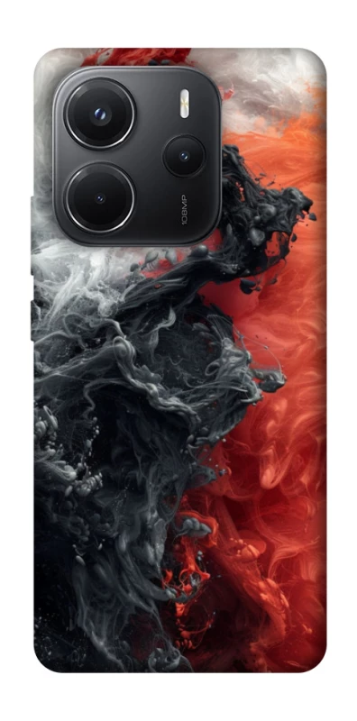 Чохол на Xiaomi Redmi Note 14 4G (Int. version) Black and Red фото 1 з 1