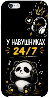 Чехол на Apple iPhone 6/6s plus (5.5") У навушниках 24/7 фото 1 из 1