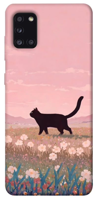 Чохол на Samsung Galaxy A31 cat on a field фото 1 з 1