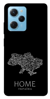 Чохол на Xiaomi Poco X5 Pro 5G Ukraine black map фото 1 з 1