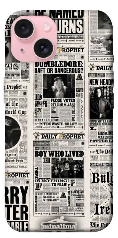 Чохол на Apple iPhone 15 (6.1") Harry Potter newspaper фото 1 з 1