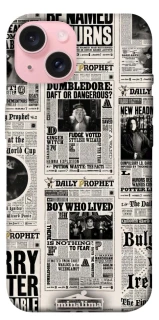 Чехол на Apple iPhone 15 (6.1") Harry Potter newspaper фото 1 из 1