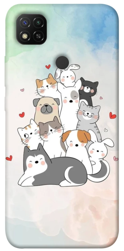 Чохол на Xiaomi Redmi 9C Funny Pets ver.2 фото 1 з 1