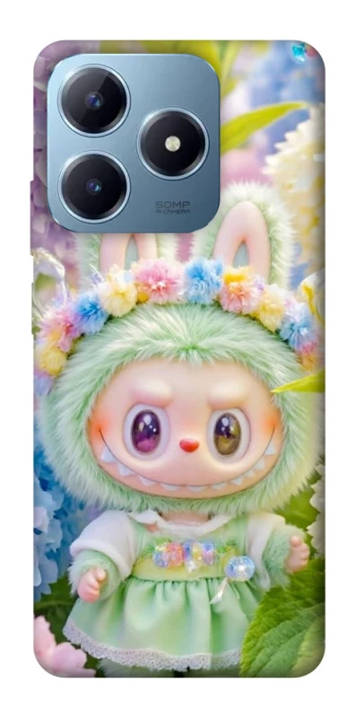 Чохол на Realme C63 Labubu & Flowers ver.2 фото 1 з 1