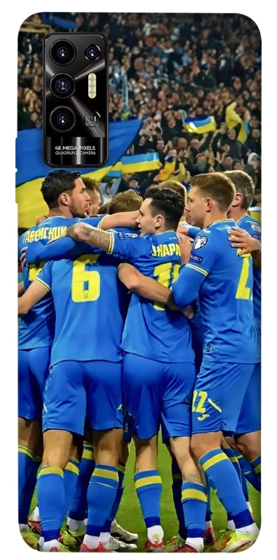 Чехол на TECNO Pova 2 (LE7n) Сборная Украины v3 фото 1 из 1