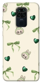 Чохол на Xiaomi Redmi Note 9 / Redmi 10X Labubu Green Heart фото 1 з 1