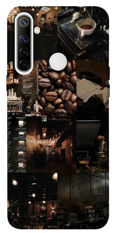 Чохол на Realme 6i Coffee collage ver.1 фото 1 з 1