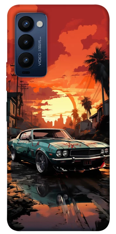 Чохол на TECNO Camon 18 Car at sunset фото 1 з 1