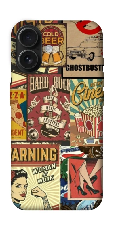 Чохол на Apple iPhone 16 Retro collage ver.2 фото 1 з 1
