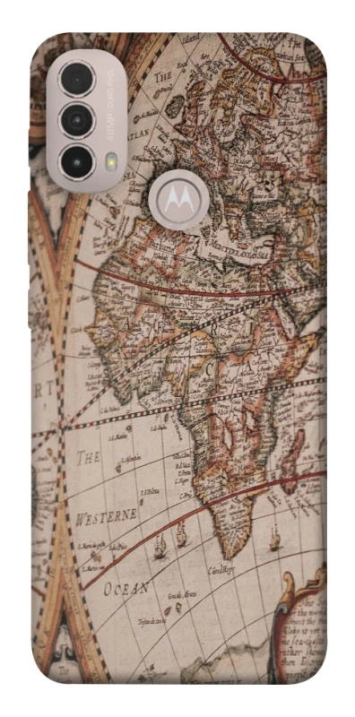 Чохол на Motorola Moto E40 Карта подорожей фото 1 з 1