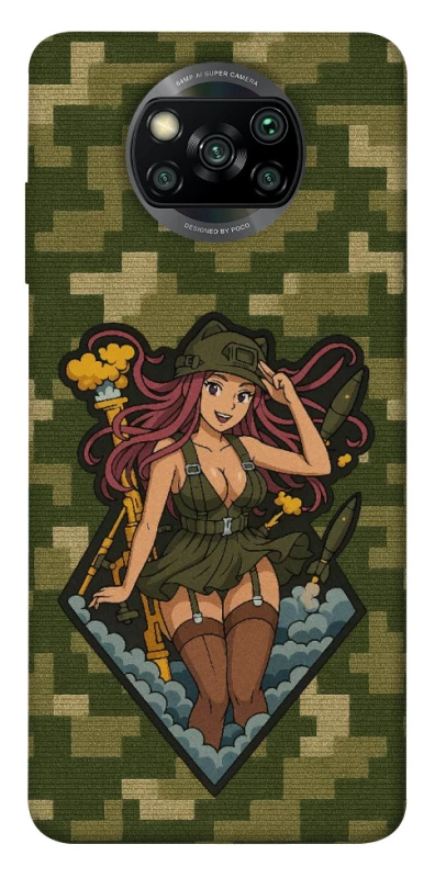 Чохол на Xiaomi Poco X3 NFC / Poco X3 Pro Military Waifu фото 1 з 1
