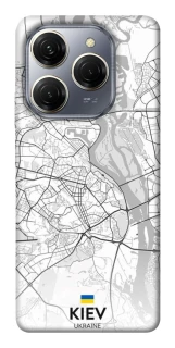 Чохол на TECNO Spark 20 Pro Kiev white map фото 1 з 1