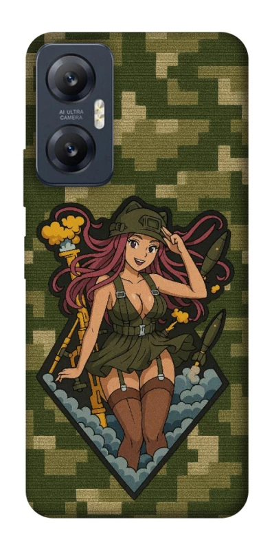 Чохол на Infinix Hot 20 5G Military Waifu фото 1 Чохол на Infinix Hot 20 5G Military Waifu фото 1 з 1
