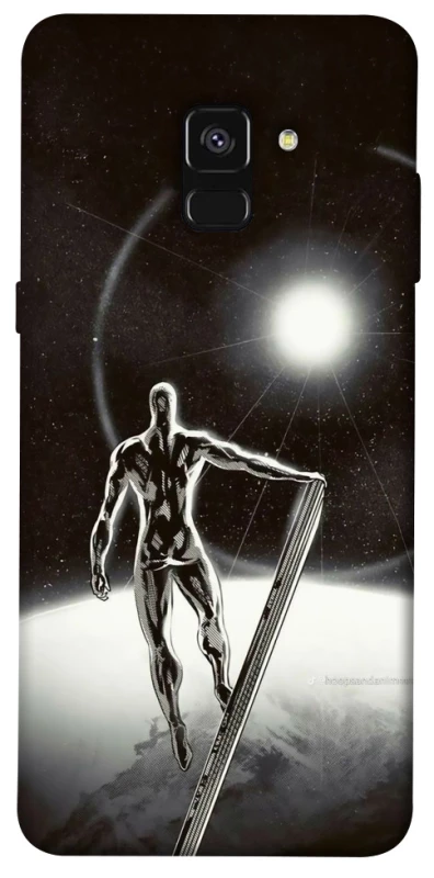 Чохол на Samsung A530 Galaxy A8 (2018) Срібний серфер фото 1 з 1