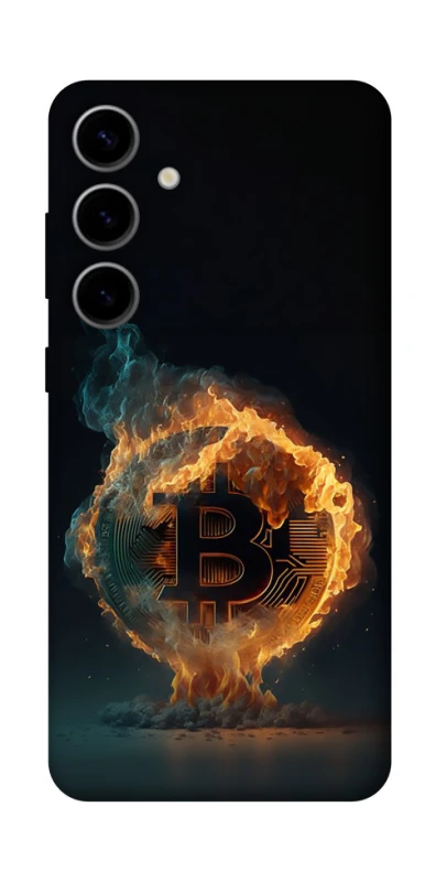 Чохол на Samsung Galaxy S25 FE Fire Bitcoin фото 1 з 1