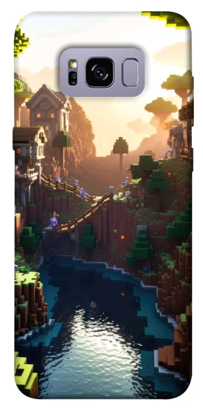 Чохол на Samsung G955 Galaxy S8 Plus Minecraft sunset фото 1 з 1