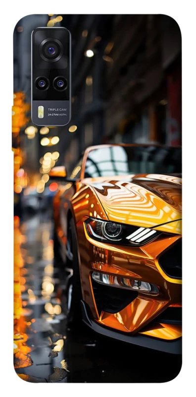Чохол на Vivo Y31 Golden sports car фото 1 з 1