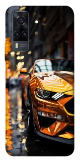 Чохол на Vivo Y31 Golden sports car фото 1 з 1