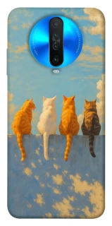 Чехол на Xiaomi Redmi K30 cats on wall фото 1 из 1