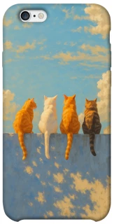Чехол на Apple iPhone 6/6s (4.7") cats on wall фото 1 из 1