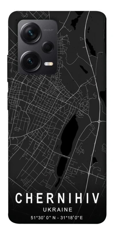Чехол на Xiaomi Redmi Note 12 Pro 5G Chernihiv map фото 1 из 1