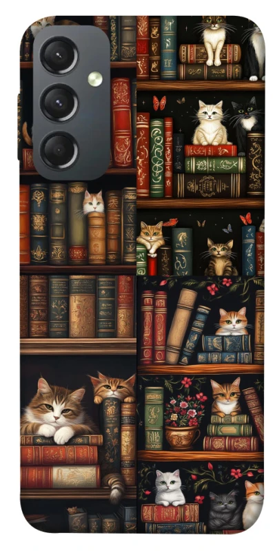 Чохол на Samsung Galaxy A24 4G Cats & Books фото 1 з 1