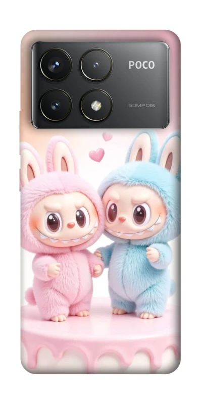 Чохол на Xiaomi Poco F6 Pro Labubu Twins фото 1 з 1