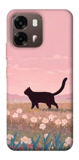 Чехол на Oppo A6 cat on a field фото 1 из 2