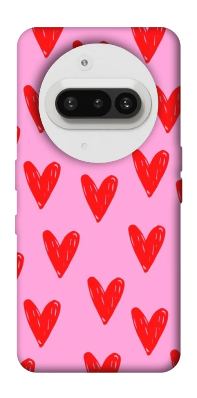 Чохол на Nothing Phone (3a) Red hearts 2 фото 1 з 1