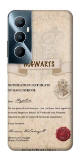 Чехол на Realme C65 4G The Hogwarts acceptance letter фото 1 из 1