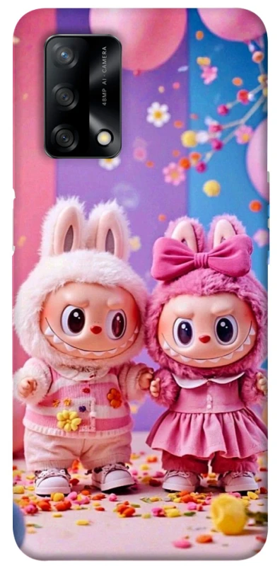 Чохол на Oppo A74 4G Labubu twins ver.2 фото 1 з 1
