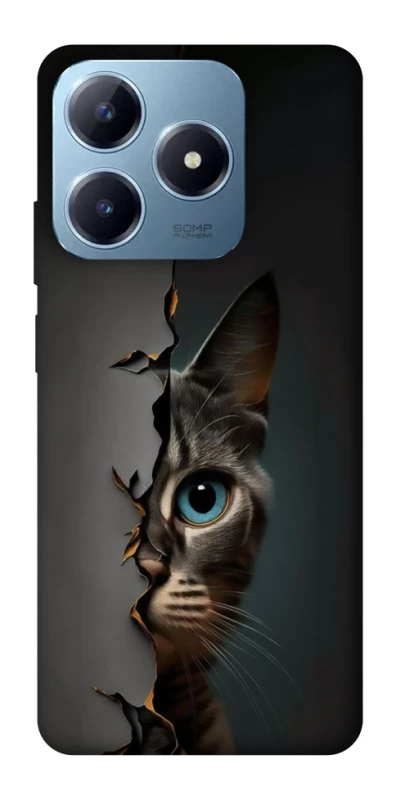 Чохол на Realme C63 Кіт-підглядач v2 фото 1 з 1