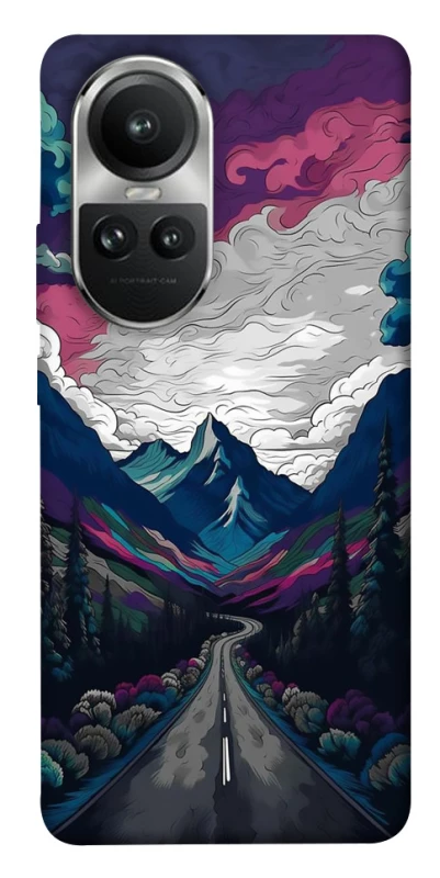 Чехол на Oppo Reno 10 Нарисованные горы фото 1 из 1