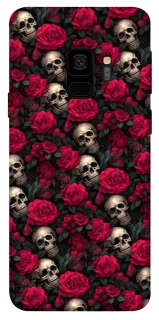 Чехол на Samsung Galaxy S9 Черепа и розы фото 1 из 1