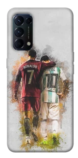 Чехол на Oppo Reno 5 4G Ronaldo и Messi фото 1 из 1