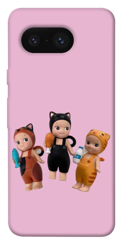 Чехол на Google Pixel 8 Cat Cafe Trio фото 1 из 1