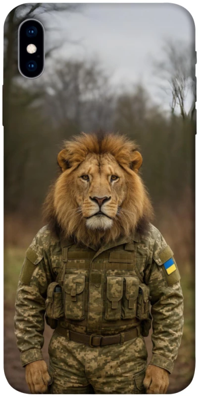 Чохол на Apple iPhone X (5.8") Лев захисник фото 1 з 1