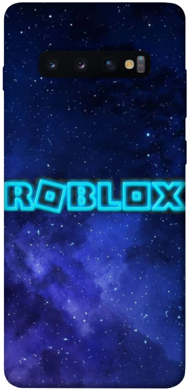Чохол на Samsung Galaxy S10+ Roblox Space Logo Blue фото 1 з 1