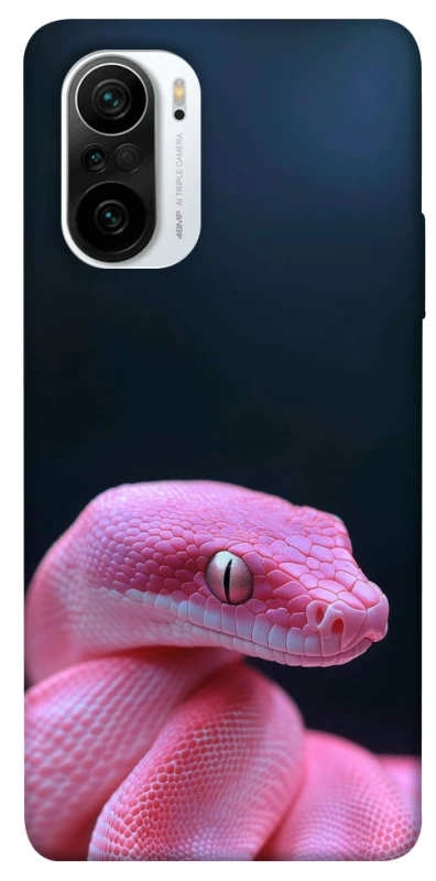 Чохол на Xiaomi Redmi K40 / K40 Pro / K40 Pro+ / Poco F3 Рожева змія фото 1 з 1
