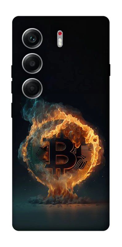 Чехол на Tecno Camon 40 Fire Bitcoin фото 1 из 1