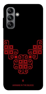 Чохол на Samsung Galaxy A04s Чорно-червона вишиванка фото 1 з 1