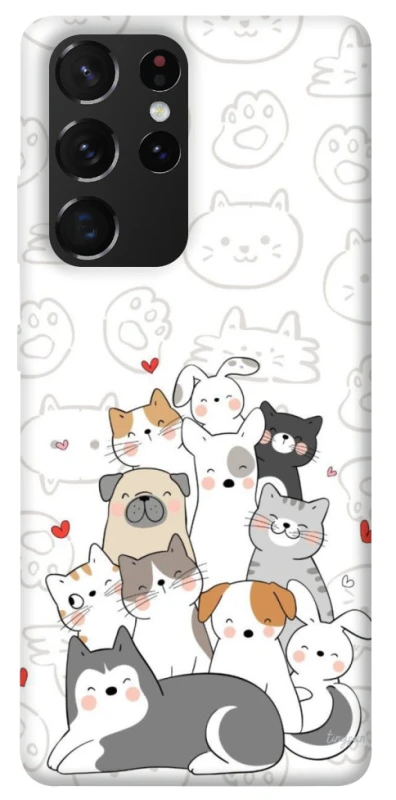Чехол на Samsung Galaxy S21 Ultra Funny Pets фото 1 из 1