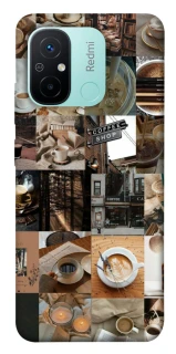 Чохол на Xiaomi Redmi 12C / Poco C55 Coffee collage ver.3 фото 1 з 1