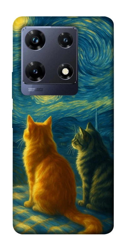 Чохол на Infinix Note 30 Pro Cats under the stars фото 1 з 1