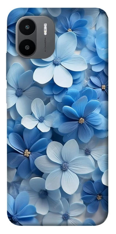 Чехол на Xiaomi Redmi A1 / A2 Синие цветы фото 1 из 1