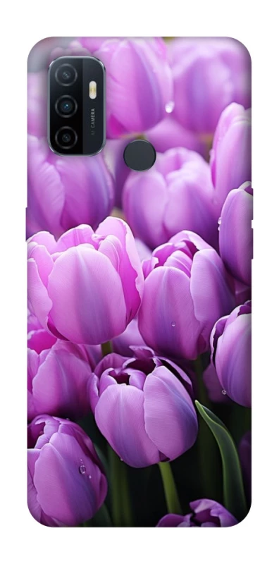 Чехол на Oppo A53 / A32 / A33 Фиолетовые тюльпаны фото 1 из 1