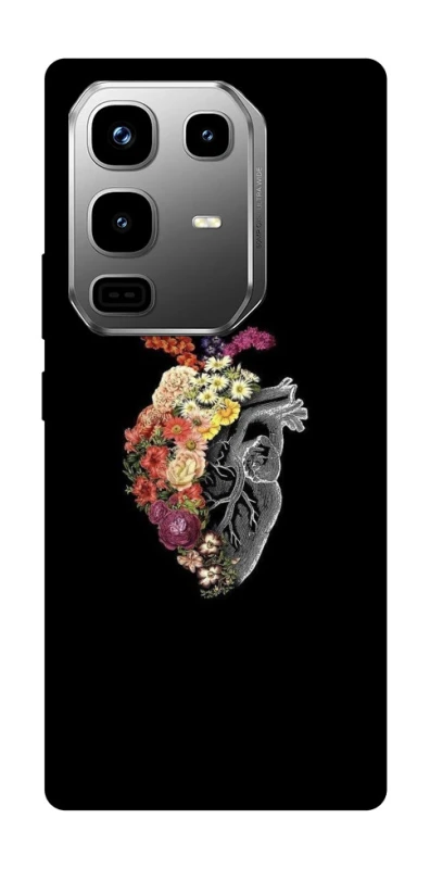 Чохол на Infinix Note 50 Pro Heart with flowers фото 1 з 1