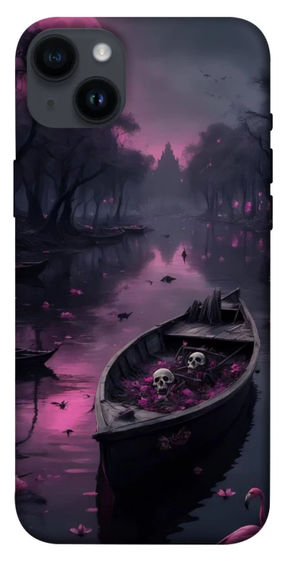 Чохол на Apple iPhone 14 Plus (6.7") Boat and flamingo фото 1 з 1